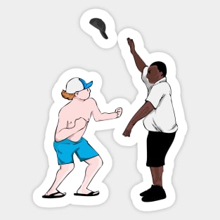 Montgomery Brawl Slugger Sticker, Meme Alabama Tea Party Sticker, Brawl At Riverfront sticker, White Chair meme sticker, the black cap of Montgomery Sticker